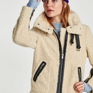 Zara faux fur jacket